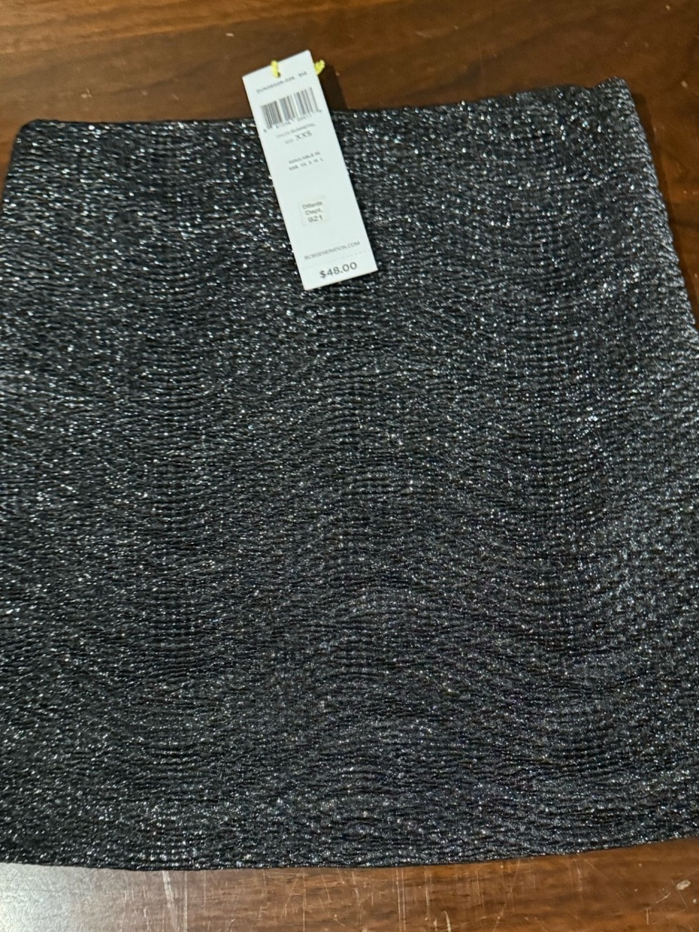 BCBG Generation Black Silver Skirt XXS - Picture 10 of 10